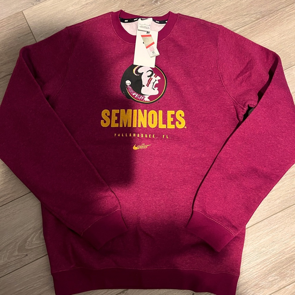 Brand new with tags NIKE FSU sweatshirt men’s small